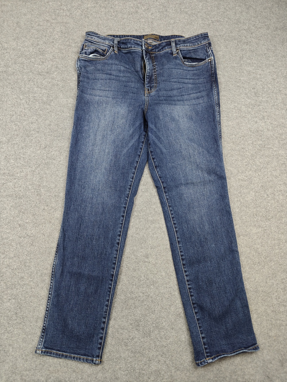 KUT From The Kloth Jeans Womens 12 Blue Catherine High Rise Boyfriend Stretch
